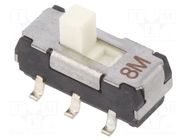 Switch: slide; Pos: 2; DPDT; 0.2A/12VDC; ON-ON; SMT; -40÷85°C; CL-SB Nidec Copal Electronics