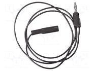 Test lead; 5A; banana plug 4mm,crocodile clip; Urated: 600V MUELLER ELECTRIC