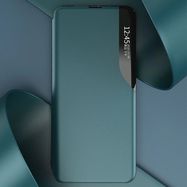 Eco Leather View Case elegant bookcase type case with kickstand for Samsung Galaxy A72 4G black, Hurtel