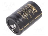 Capacitor: electrolytic; SNAP-IN; 1.8mF; 200VDC; Ø35x50mm; ±20% KEMET