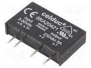 Relay: solid state; SPST-NO; Ucntrl: 3÷30VDC; 5A; 12÷275VAC CELDUC