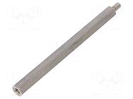 Screwed spacer sleeve; 85mm; Int.thread: M4; Ext.thread: M4 DREMEC