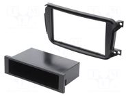 Radio frame; Smart; 2 DIN; black PER.PIC.