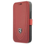 Ferrari FEOGOFLBKP12SRE iPhone 12 mini 5.4&quot; red/red book Off Track Perforated, Ferrari