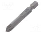 Screwdriver bit; PlusMinus PH-type; PH2/SL; Overall len: 50mm WIHA