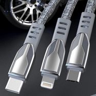Dudao USB braided cable - micro USB 5 A 1 m gray (L3PROM gray), Dudao