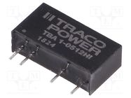 Converter: DC/DC; 1W; Uin: 4.5÷5.5V; Uout: 12VDC; Iout: 84mA; SIP7 TRACO POWER