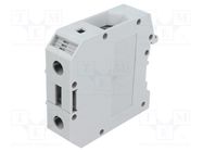 Splice terminal: rail; 50mm2; ways: 1; terminals: 2; grey; UKH; 1kV PHOENIX CONTACT