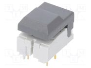 Switch: keypad; Pos: 2; SPDT; 0.01A/24VDC; grey; Leads: for PCB C&K