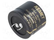 Capacitor: electrolytic; SNAP-IN; 270uF; 450VDC; Ø40x30mm; ±20% KEMET