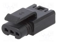 Plug; Connector: wire-wire; FLH; PIN: 3; female; Type: w/o contacts Amphenol Communications Solutions