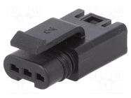 Connector: wire-wire; plug; female; FLH; PIN: 3; straight; for cable AMPHENOL COMMUNICATIONS SOLUTIONS