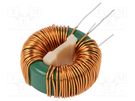 Inductor: wire; THT; 15mH; 4A; 70mΩ; 230VAC; 17x9mm; -20÷50%; 10kHz FERYSTER