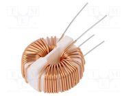 Inductor: wire; THT; 1mH; 110mΩ; 250VAC; -25÷120°C; SC; 2A KEMET