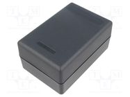 Enclosure: multipurpose; X: 75mm; Y: 113mm; Z: 47mm; ABS; black MASZCZYK