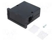 Enclosure: panel; X: 72mm; Y: 72mm; Z: 36mm; ABS; black; screwed MASZCZYK