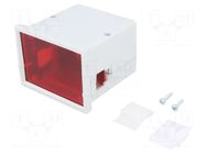 Enclosure: panel; X: 72mm; Y: 72mm; Z: 55mm; ABS; grey; screwed MASZCZYK