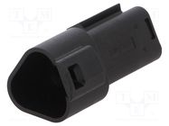 Connector: automotive; plug; male; ML-XT; for cable; PIN: 3; black 