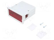 Enclosure: panel; X: 72mm; Y: 72mm; Z: 36mm; ABS; grey; screwed MASZCZYK
