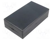 Enclosure: specialist; X: 73mm; Y: 128mm; Z: 33mm; ABS; black MASZCZYK