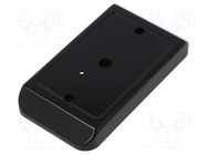 Enclosure: wall mounting; X: 68mm; Y: 141mm; Z: 25mm; ABS; black MASZCZYK