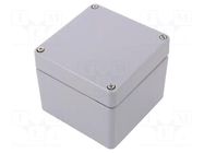 Enclosure: multipurpose; X: 100mm; Y: 100mm; Z: 81mm; ALR; aluminium SPELSBERG