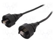 Patch cord; RJ45 plug,both sides; IP68; 2m BULGIN