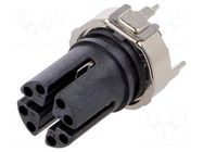Connector: M12; socket; PIN: 8; female; 50V; SMT; on PCBs; 0.5A AMPHENOL LTW