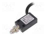 Limit switch; pin plunger Ø8mm; NO + NC; 4A; max.250VAC; lead 2m PIZZATO ELETTRICA