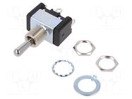 Switch: toggle; Pos: 3; SP3T; ON-OFF-ON; 10A/125VAC; ET Nidec Copal Electronics
