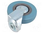 Transport wheel; Ø: 50mm; W: 17mm; H: 69mm; torsional; 35kg; steel; PG RADER