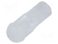Fiber for LED; Ø3.2mm; L: 7mm; round; Front: flat; straight MENTOR