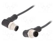 Cable: for sensors/automation; PIN: 4; with metal nut; plug; 250V AMPHENOL LTW