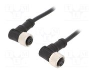 Cable: for sensors/automation; PIN: 5; M12-M12; 1m; plug; plug; 60V AMPHENOL LTW