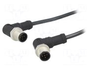 Cable: for sensors/automation; PIN: 5; with metal nut; plug; 60V AMPHENOL LTW