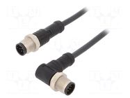 Cable: for sensors/automation; plug; PIN: 8; 1m; Insulation: PUR AMPHENOL LTW