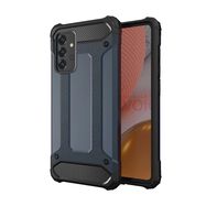 Hybrid Armor Case Tough Rugged Cover for Samsung Galaxy A72 4G blue, Hurtel