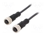Cable: for sensors/automation; PIN: 5; with metal nut; plug; 60V AMPHENOL LTW
