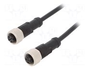 Cable: for sensors/automation; PIN: 4; with metal nut; plug; 250V AMPHENOL LTW