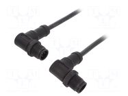Cable: for sensors/automation; PIN: 5; with plastic nut; plug; 60V AMPHENOL LTW