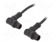 Cable: for sensors/automation; PIN: 5; with plastic nut; plug; 60V AMPHENOL LTW