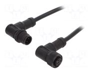 Cable: for sensors/automation; PIN: 4; with plastic nut; plug AMPHENOL LTW
