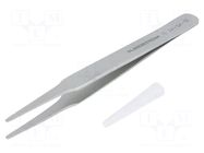 Tweezers; 120mm; Blades: narrowed; Blade tip shape: rounded LINDSTRÖM