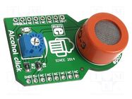 Click board; prototype board; Comp: MQ-3; alcohol sensor; 5VDC MIKROE