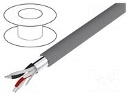 Wire; Alpha Essential C&C; 2x2x18AWG; shielded,Al-PET foil; PVC ALPHA WIRE