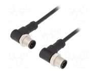 Cable: for sensors/automation; PIN: 4; with metal nut; plug; 250V AMPHENOL LTW