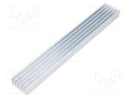 Heatsink: extruded; grilled; natural; L: 150mm; W: 21mm; H: 10mm; raw FISCHER ELEKTRONIK