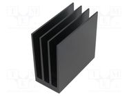 Heatsink: extruded; grilled; black; L: 75mm; W: 35mm; H: 70mm; 5.4K/W FISCHER ELEKTRONIK