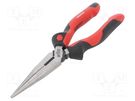 Pliers; for gripping and cutting,half-rounded nose,universal WIHA