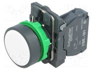 Switch: push-button; 22mm; Stabl.pos: 1; NO; white; none; 3A/240VAC SCHNEIDER ELECTRIC